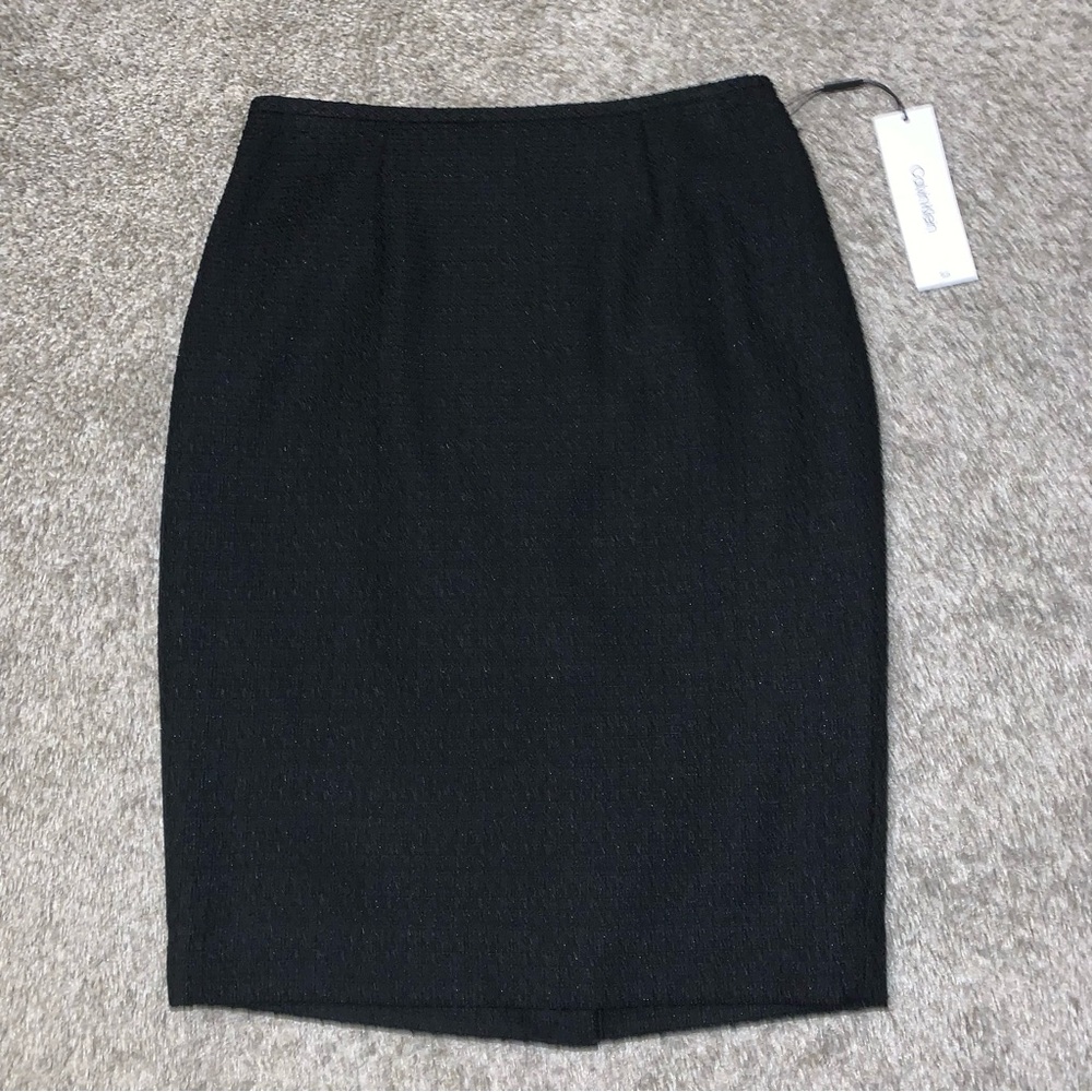 New Women’s Calvin Klein Suit Black Skirt